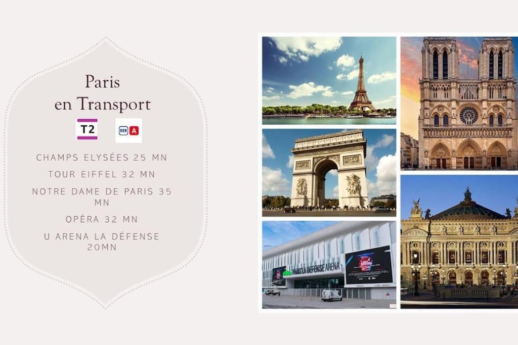 Charming Apartment Near La Defense, Paris 베종 외부 사진