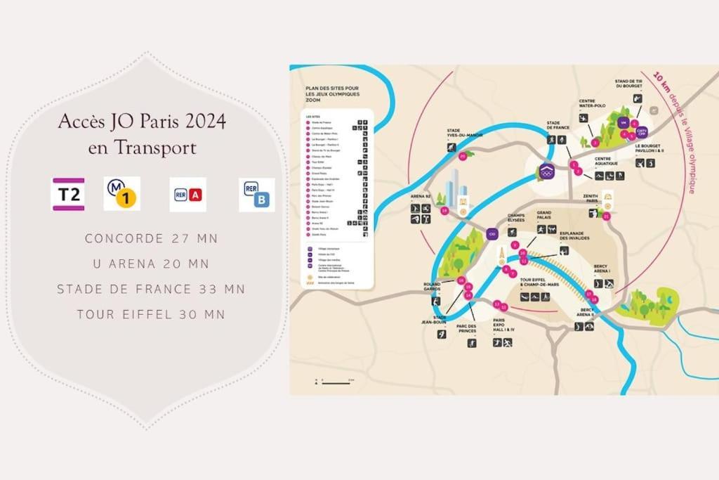 Charming Apartment Near La Defense, Paris 베종 외부 사진